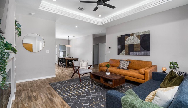 Quaint ranch home with chic finishes & large patio/yard