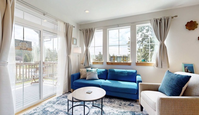 Quaint second floor home one mile from the ocean; with full kitchen & W/D