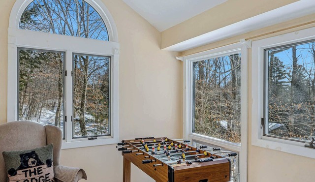 Quechee Woodland Escape: Ski, Fireplace + Foosball