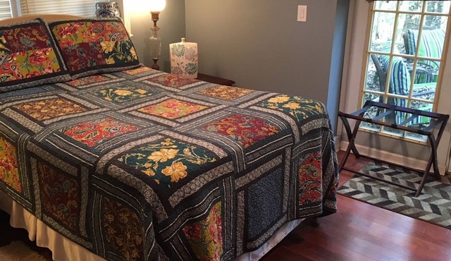 Queen Bed in Farmhouse on rural sheep and goat farm