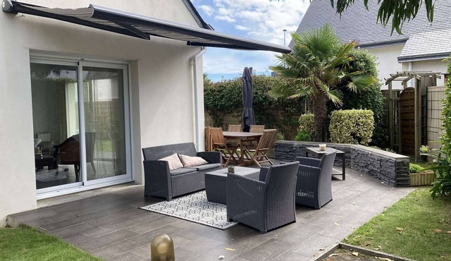 Quiberon: Maison 5 pièces, 130m², proche plage, terrasse sud, jardin, animaux acceptés