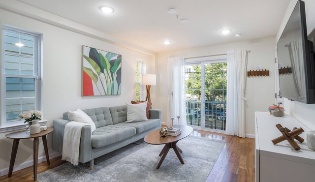 Quick NYC Access | Free Parking | Private balcony | Near Rutgers University | Professionally styled | 3 bed/2 bath