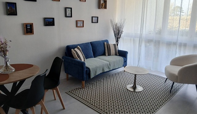 Quiet 2* studio, near the center, wooded residence