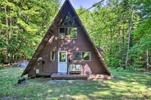 Quiet A-Frame Cabin on Creek with Private Deck!