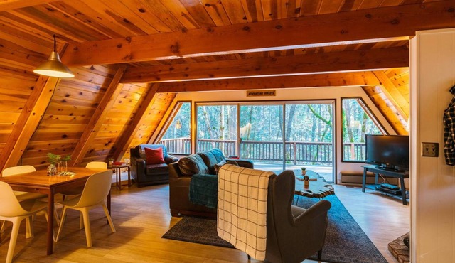 Quiet A frame cabin in the Twain Harte woods