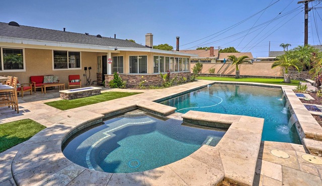 Quiet Anaheim Home w/Pool, 5 Mi to Disney!