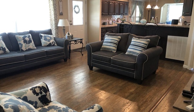 Quiet and cozy 55 plus community .