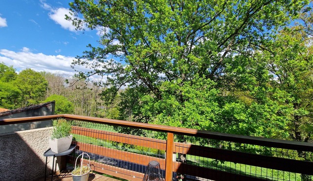 Quiet Apartment 50 m from a River with Private Terrace