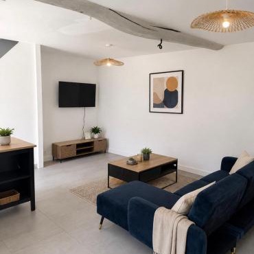Quiet apartment & private gym 1 hour from Paris