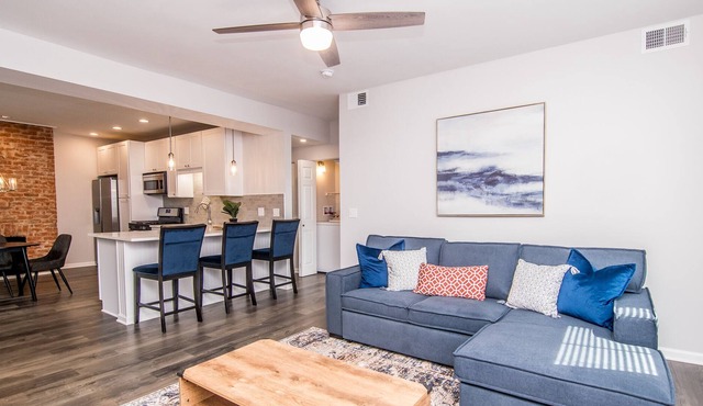 Quiet apt w/hot tub, close to hospitals/hwy/dwntwn (pet-friendly!)
