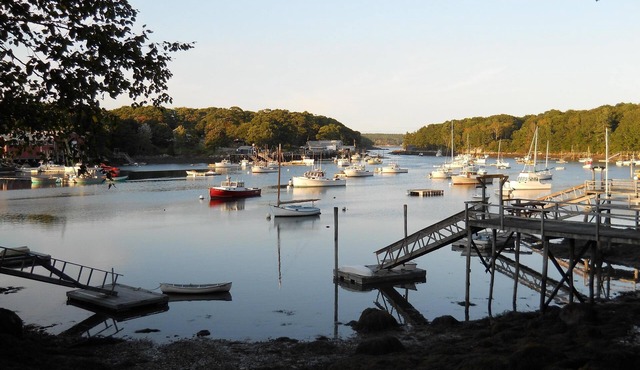 Quiet, authentic Maine village overlooking historic harbor in Mid-Coast Maine