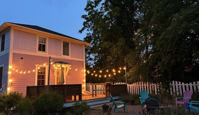Quiet Beachwalk Home w/Fire Pit & Deck