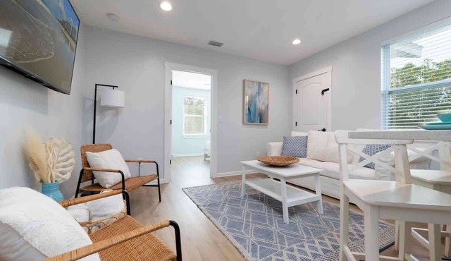 Quiet coastal condo - walk to the beach!