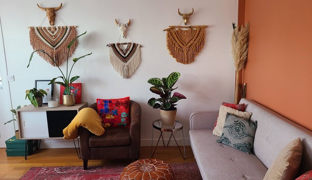 Quiet, cosy apartment 2 minutes from the metro, near the Ourcq canal and the Philharmonie.