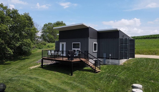 Quiet countryside shipping container home. Relax or enjoy outdoor recreation