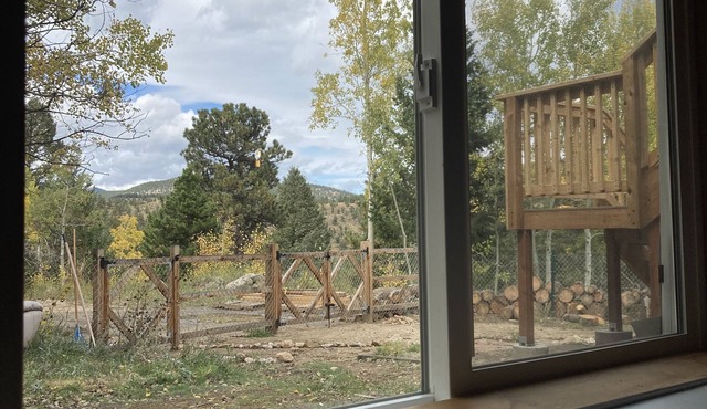 Quiet, cozy nestled in the trees. Sunny, views, hikes. Ski nearby!