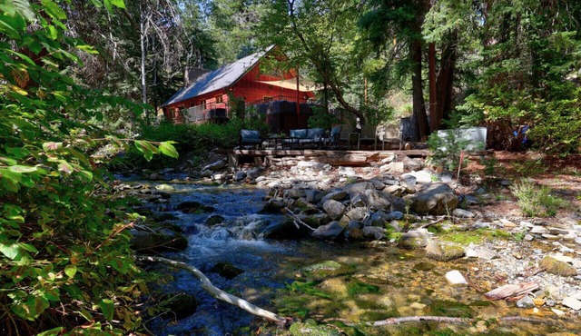 Quiet creekside retreat Infrared sauna Hot tub Tucked in the pines Close to Sundance