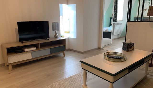 Quiet, fully-equipped apartment in the heart of Meung/Loire