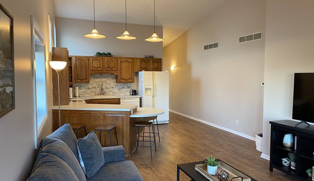 Quiet golf course condo with picturesque views