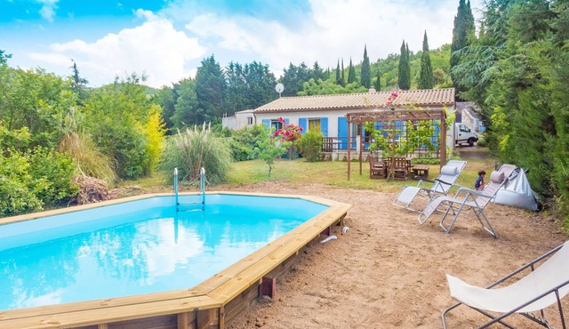 Quiet house in Corbieres with private pool and air conditionning