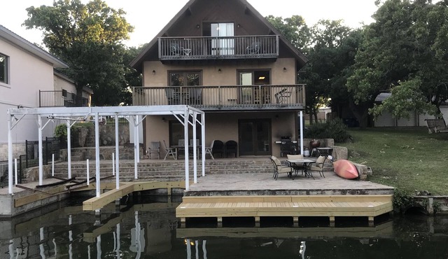 Quiet lake LBJ waterfront home, less than 2 miles from resort