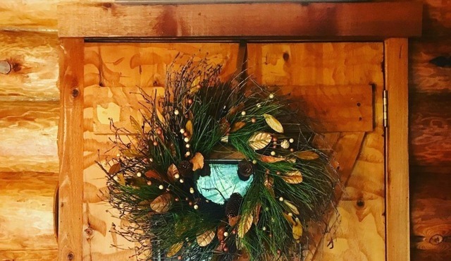 Quiet Lakeside log cabin with teaching/studio space available for retreats.