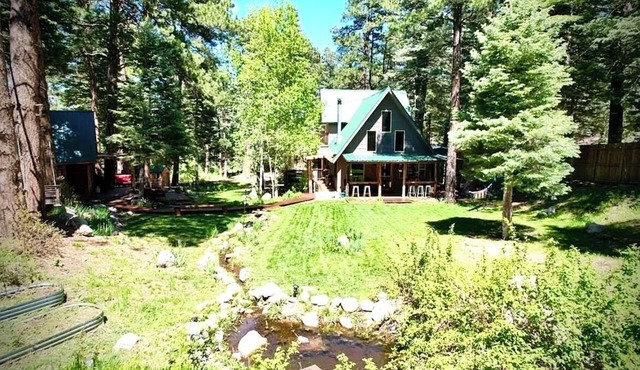 Quiet luxury 3 bedroom mountain cabin with year round beauty and spring