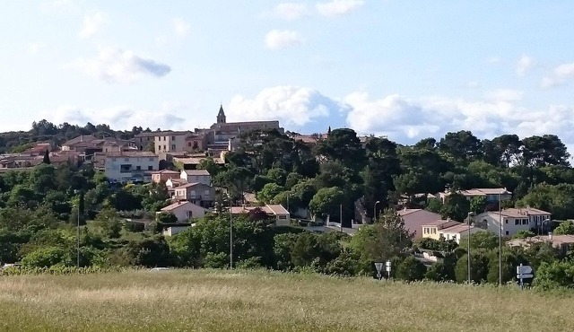 Quiet neighborhood in small western village of Montpellier