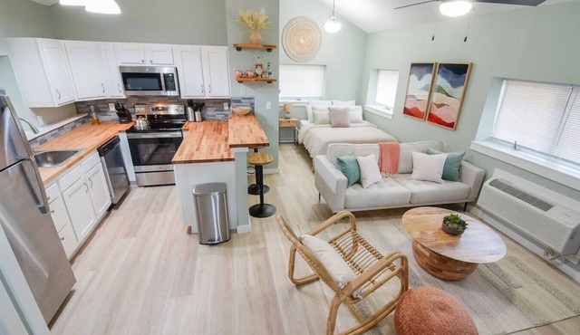 Quiet, private, and fully remodeled. Minutes from KU and Mass