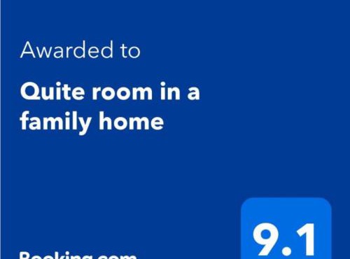 Quiet room in a family home
