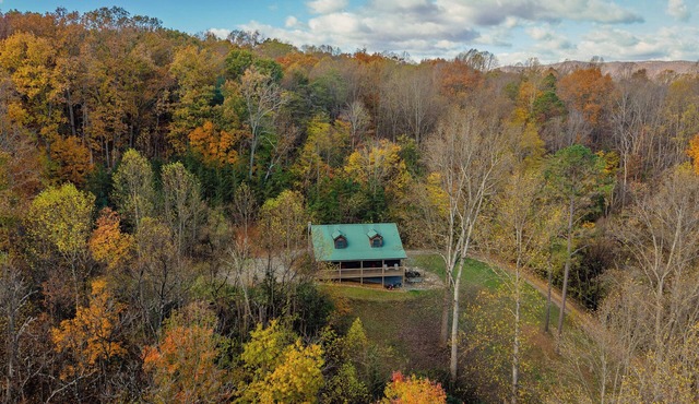 Quiet Secluded 'Hilltop Log Cabin' Get Away Vacation Cabin Rental with King Bed!