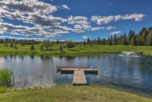 Quiet Trego Resort Home with Lake, Pavilion and Trails