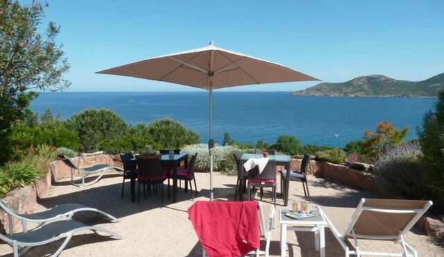 Quiet village, panoramic view, Scandola reserve, warm river Le Fango