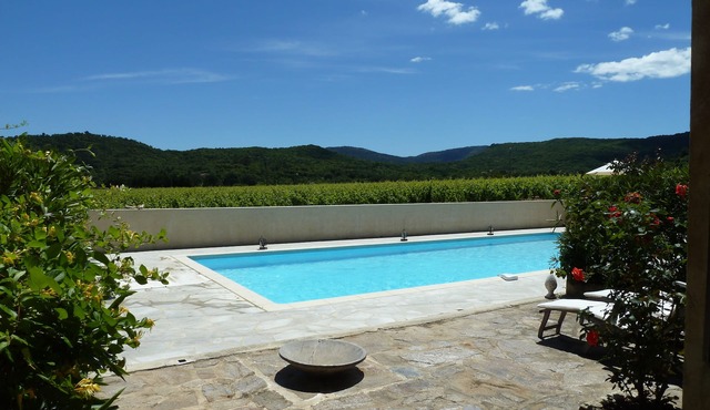 Quiet vineyards, Gulf of Saint Tropez, beautiful villa, private pool.