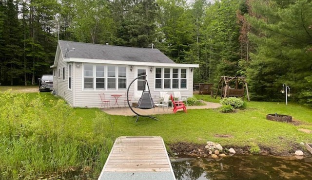 QUIET WATERFRONT CABIN JUST FEET FROM THE FULL REC LAKE