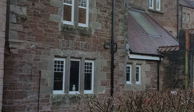 Quirky mid cottage in the former Carmelite Monastery. Close to Scottish Lochs.