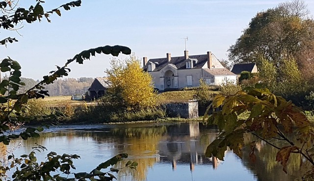Quit lock house at the river Cher close to Zoo de Beauval and Loire Castles