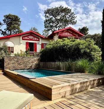 Résidence 157-soulac Sur Mer - 157 - Maison de Charme de Style Basque avec Piscine Privée MAE-7391