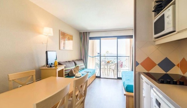 Résidence Pierre & Vacances Cannes Verrerie - Studio for 5 people - 1 sleeping area - Terrace or balcony - Sea view