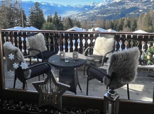 Résidence Robin des Bois, Crans-Montana, luxueux appartement avec vue imprenable