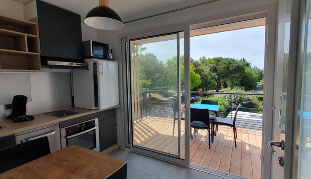 Résidence Salamandre - Maison Bois Cosy Calme avec parking pour 4 à 10 pers idéal couples et familles à 500m de la plage à Saint-Marc-sur-mer