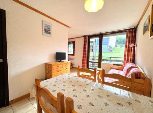 Résidence Villaret - Studio cabine 4 personnes avec vue sur les pistes MAE-5014