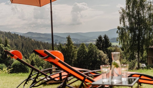 Rabenstein Suite with whirlpool and sauna for 4 people with two bedrooms and bathrooms in Zwiesel