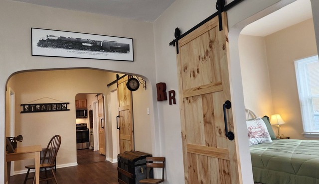 Railroad themed 3-bedroom house in Boone The Main Street Station is pet friendly