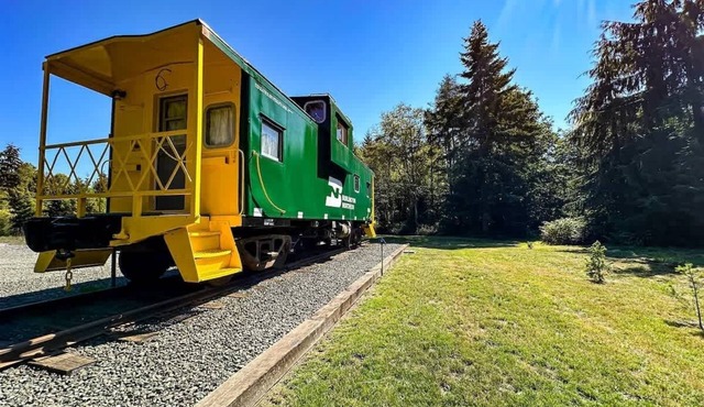 Railway Getaway Charming Caboose by Nature