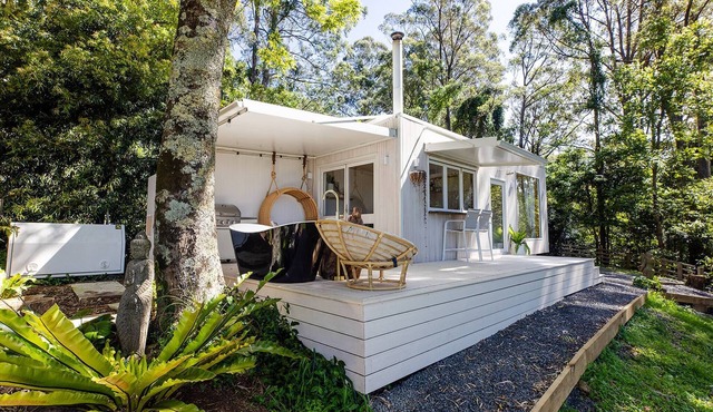 Rainforest Retreat YIN Tiny Home with Ocean Views