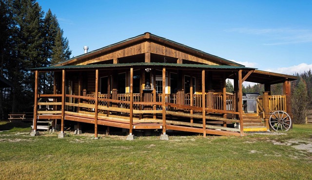 Ranch house on 9 private acres that borders State forest