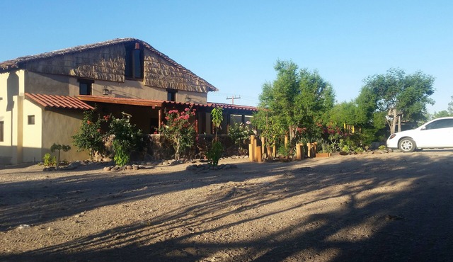 Rancho Espinoza located in an oasis and authenic mexican pueblo.