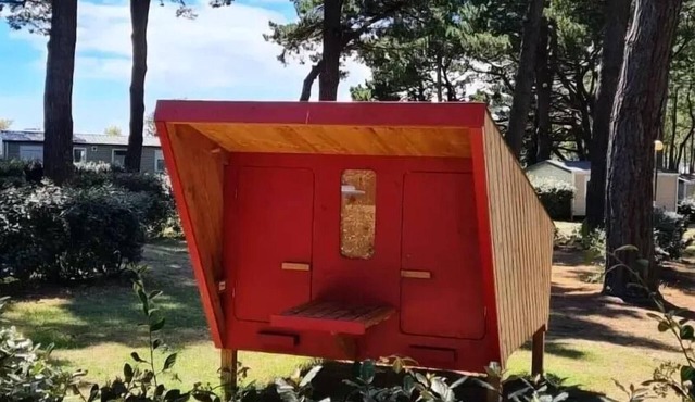 Randoétapes - Wooden structure + electricity for 3 people