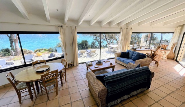 Rare and unique waterfront location with direct beach access!